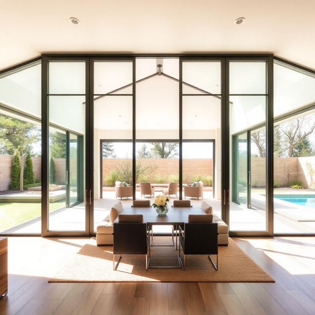 Multi-panel impact sliding glass door system